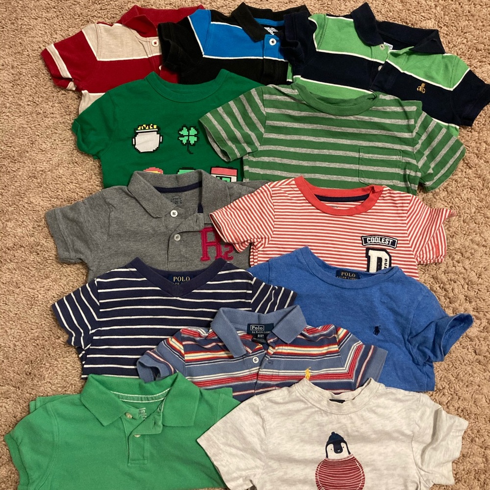 Gap, Carter’s, Ralph Lauren t-shirts